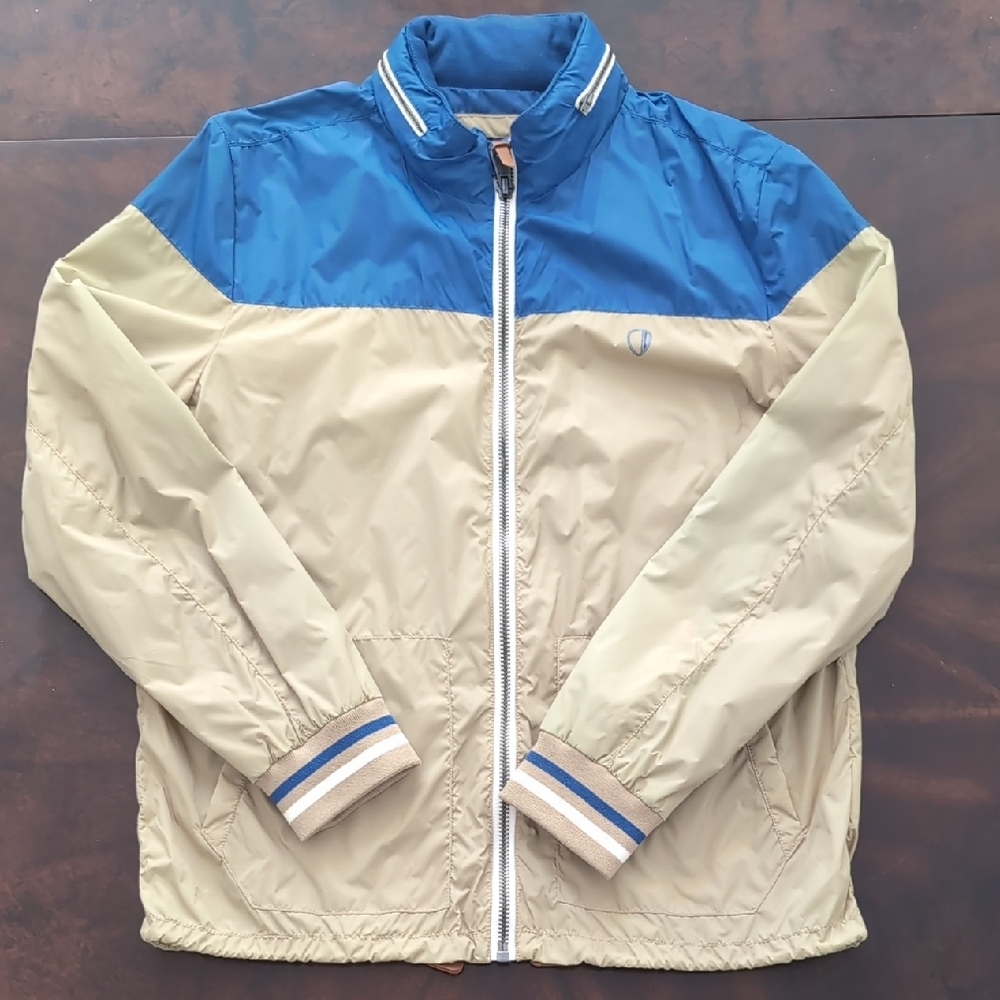 Ben Sherman Men's Blue and Tan Windbreaker - New With Tag